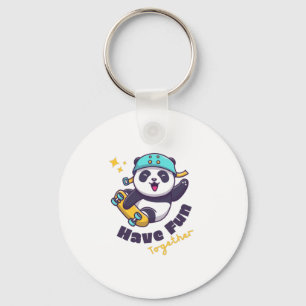Funny Panda Niedlich für Tiere Lover Schlüsselanhänger