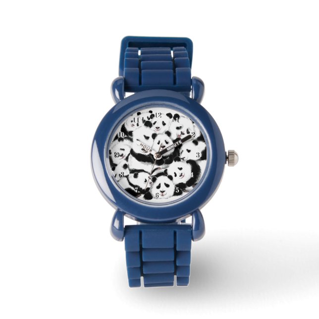 Funny Panda Watch Armbanduhr (Vorderseite)