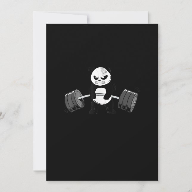 Funny Panda Workout Kitten Gym Deadlift Power (Vorderseite)