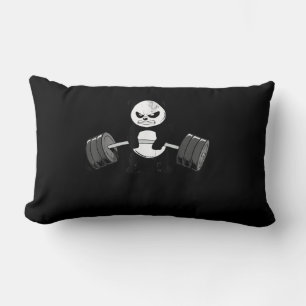 Funny Panda Workout Kitten Gym Deadlift Power Lendenkissen