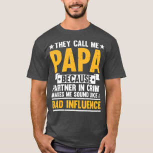 Funny Papa Art für Großvater Großvater Papi Pa T-Shirt
