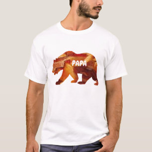 Funny Papa Bear Funny Beer Bacon T - Shirt Design