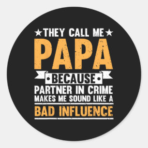 Funny Papa Design Opa Papi Papa Von Gran Runder Aufkleber
