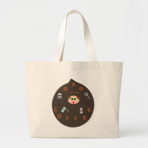 Funny Papa Monster aime le Sac fourre-tout de café