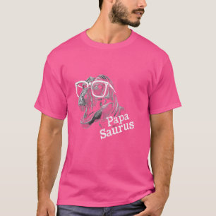 Funny Papasaurus T Rex Dinosaur Papa Saurus Famili T-Shirt