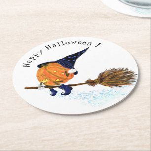Funny Paper Untersetzer Halloween Hexenkürbis Flyi