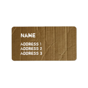 Funny Pappe Adressaufkleber