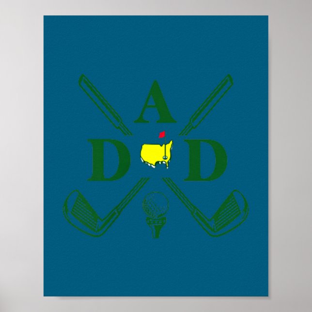 Funny Par Dad Golf Matching Golfing Quote Party Ck Poster (Vorne)