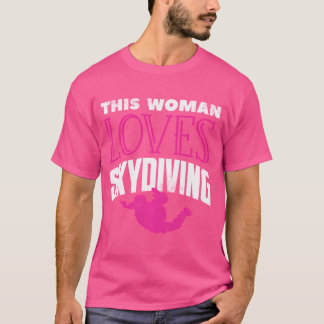 Funny Parachuting Lover Graphi Frauen und Mädchen T-Shirt