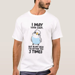 Funny Parakeet in meinem Kopf habe ich dir dreimal T-Shirt