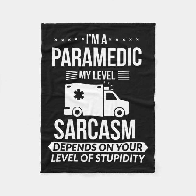 Funny Paramedic Emt Gift  Fleecedecke (Vorderseite)