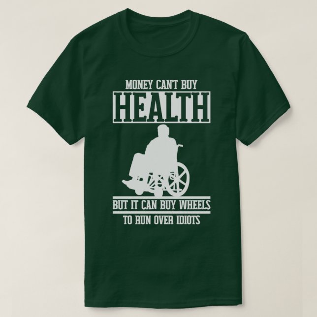 Funny Paraplegial Handicap Rollstuhl Paraplegia2 T-Shirt (Design vorne)