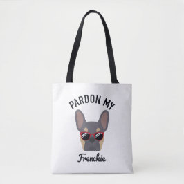 Funny Pardon my Frenchie Lilac Tan French Bulldog Tasche