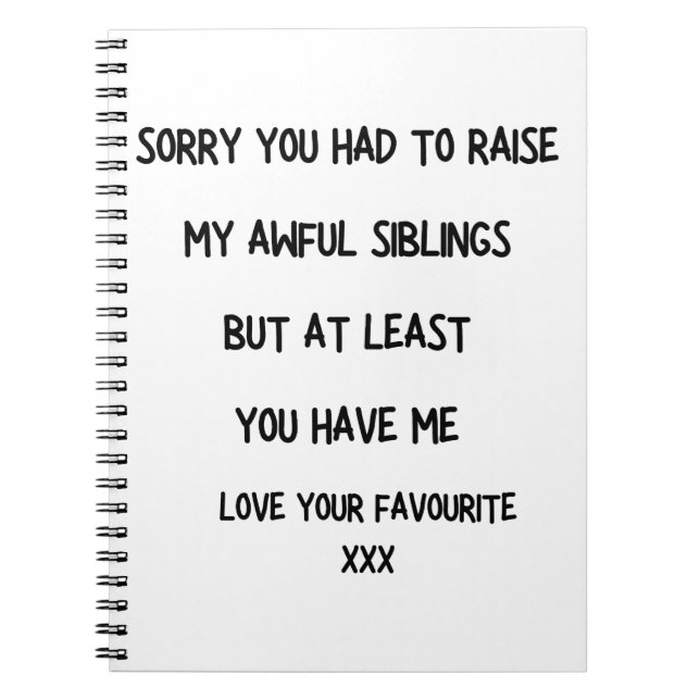 Funny Parent Notebook Notizblock (Vorderseite)