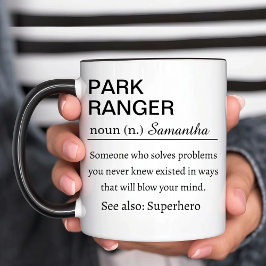 Funny Park Ranger Definition Tasse