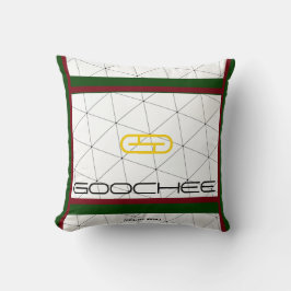Funny Parody Fake Brand "Goochee" (Ja, es ist Fake Kissen