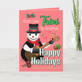 Funny Parrandero Snowman Weihnachten