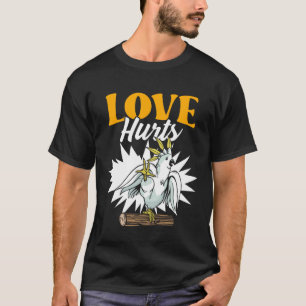 Funny Parrot Biting Finger für Vogelliebhaber T-Shirt