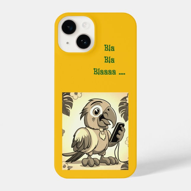 Funny Parrot . iPhone 14 Hülle (Rückseite)