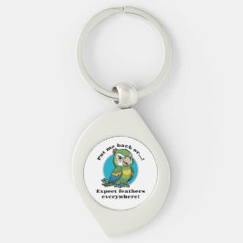 Funny Parrot Keychain – Custom Text + Image Schlüsselanhänger