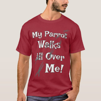 Funny Parrot Spaziergänge durch mich - Foot print T-Shirt