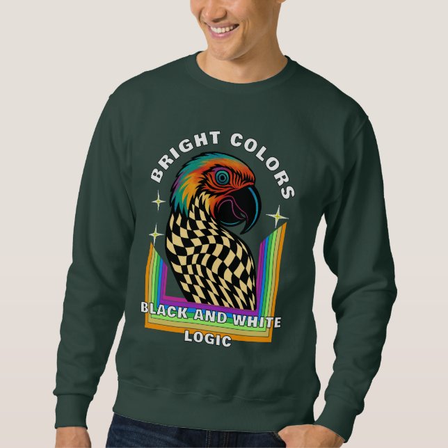 funny parrot sweatshirt (Vorderseite)