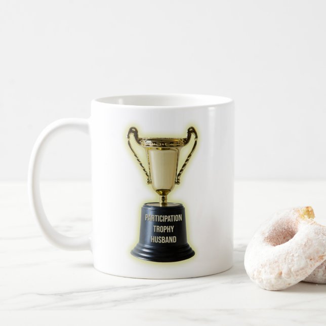 Funny Participation Trophy Ehemann Kaffeetasse (Mit Donut)