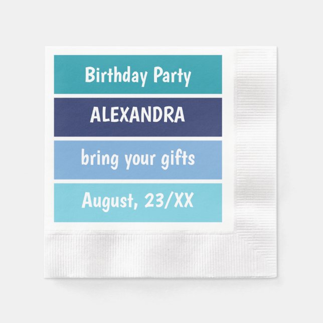 Funny Party Einladung Serviette (Vorderseite)