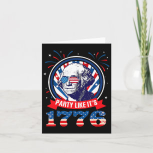 Funny Party, wie es ist 1776 4. Juli George war Karte