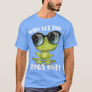 Funny Passover Who Let The Frogs Out Jewish Seder  T-Shirt
