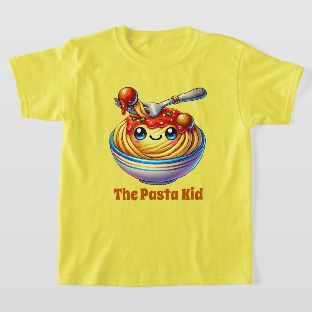 Funny Pasta Kind hinzufügen Text T-Shirt (Ablage )