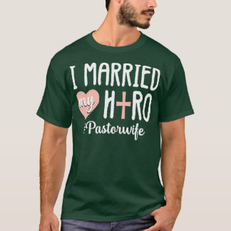 Funny Pastor Ehefrau Christliche Kirchenempfehlung T-Shirt