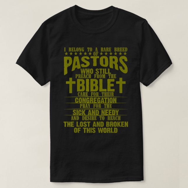 Funny Pastor Wertschätzung Geschenk Christlicher P T-Shirt (Design vorne)