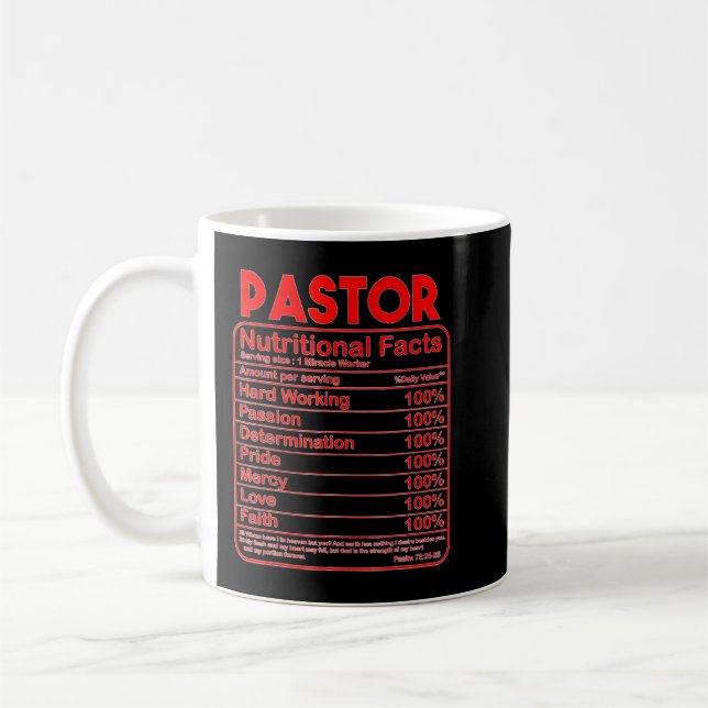 Funny Pastor Wertschätzung Geschenk für Männer Fra Kaffeetasse (Links)