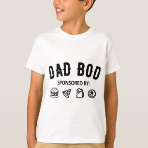 Funny Pater Vater Bod gesponsert von Burgers Pizza T-Shirt