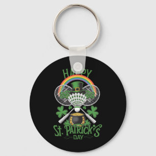 Funny Patrick's Day Dminton Kostüm Vierblatt Clov Schlüsselanhänger