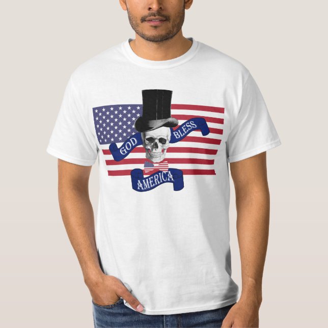 Funny Patriotic Amerikaner T-Shirt (Vorderseite)