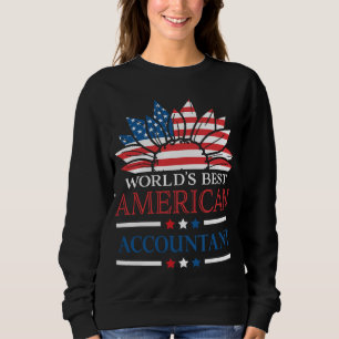 Funny Patriotic, der beste amerikanische Buchhalte Sweatshirt