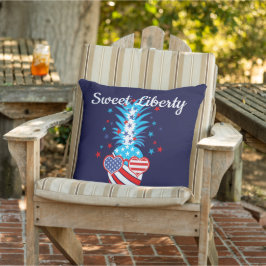 Funny Patriotic Pineaple Kissen