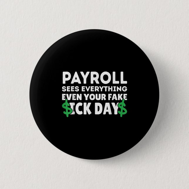 Funny Payroll sucht alles Lohnroll Spezialist Button (Vorderseite)