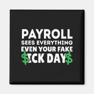 Funny Payroll sucht alles Lohnroll Spezialist Magnet