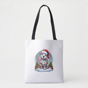 Funny Peace Hand Pitbuls Weihnachtsbeleuchtung Fra Tasche