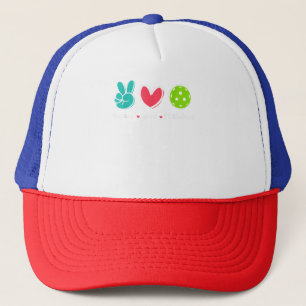 Funny Peace Liebe Pickleball Park/Garten Liebe Pic Truckerkappe