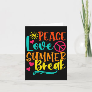 Funny Peace Liebe und Summer Break Vacay Vibes Bea Karte