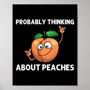 Funny Peach for Men Dance Peach Frucht Liebe Poster