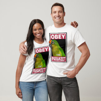 Funny Peach Fronparakeet - Vogelkunst T-Shirt