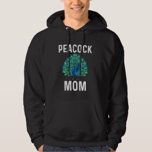 Funny Peacock Für die Mama Pfau Vogelfedern Hoodie