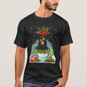 Funny Peacock Weihnachtsbaum T-Shirt