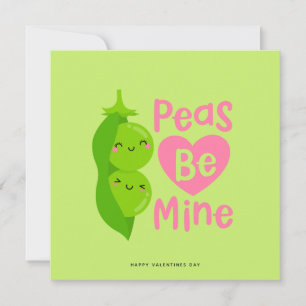 Funny Peas Valentines Jour Carte romantique