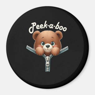 Funny - Peekabo - Bär Magnet